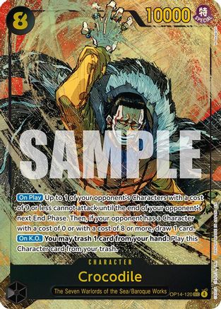 one piece カード ALTERNATE ART] Crocodile - OP14-120 (OP14-120) SEC - One Piece The