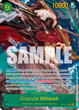 [ALTERNATE ART] Dracule Mihawk - OP14-119 (OP14-119) SEC - One Piece The Azure Sea's Seven