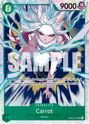 Carrot (EB04-013) Super Rare - One Piece The Azure Sea's Seven