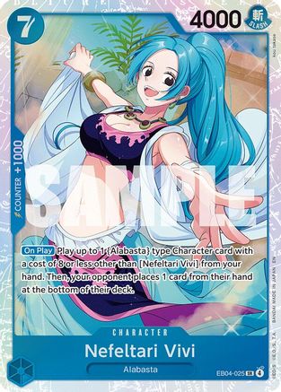 Nefeltari Vivi (EB04-025) Super Rare - One Piece The Azure Sea's Seven
