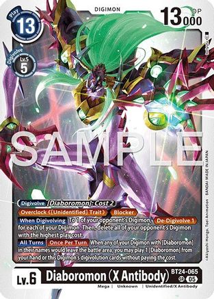 Diaboromon (X Antibody) (BT24-065) Super Rare - Digimon Time Stranger