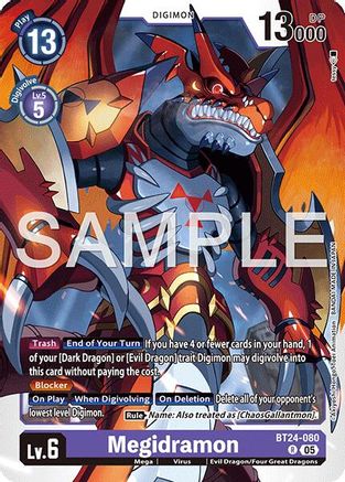 Megidramon (BT24-080) Rare - Digimon Time Stranger