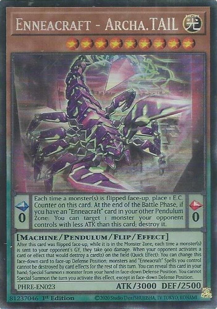 Enneacraft - Archa.TAIL (CR) - (PHRE-EN023) - [Collector's Rare] 1st Edition