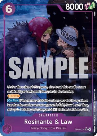 [ALTERNATE ART] Rosinante & Law (EB04-038) - One Piece The Azure Sea's Seven