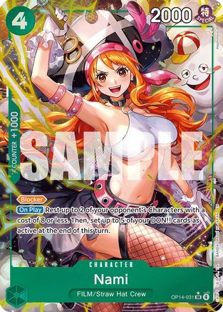 [ALTERNATE ART] Nami (OP14-031) SR - One Piece The Azure Sea's Seven