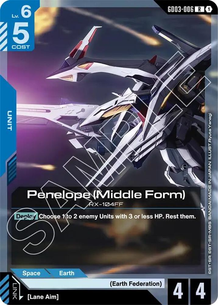 Penelope (Middle Form) (GD03-006) [R] - Gundam Steel Requiem