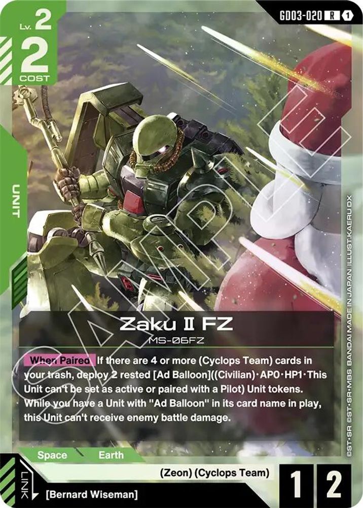 Zaku II FZ (GD03-020) [R] - Gundam Steel Requiem