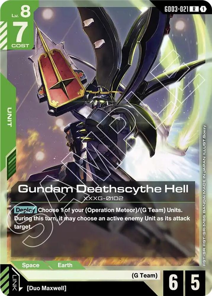 Gundam Deathscythe Hell (GD03-021) [R] - Gundam Steel Requiem