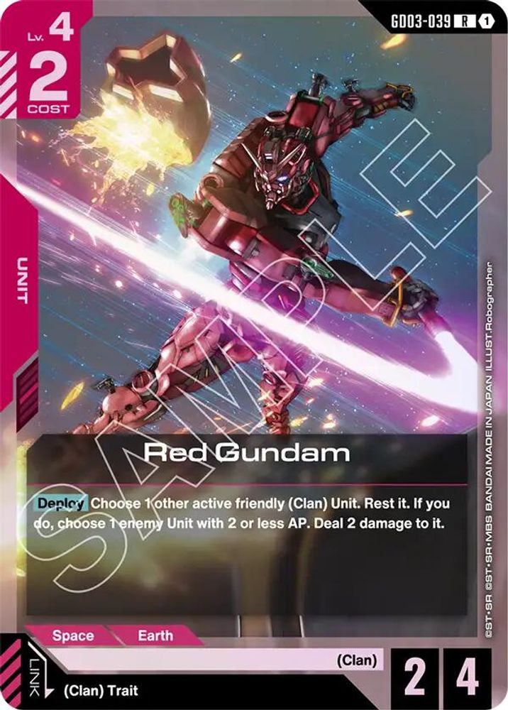 Red Gundam (GD03-039) [R] - Gundam Steel Requiem