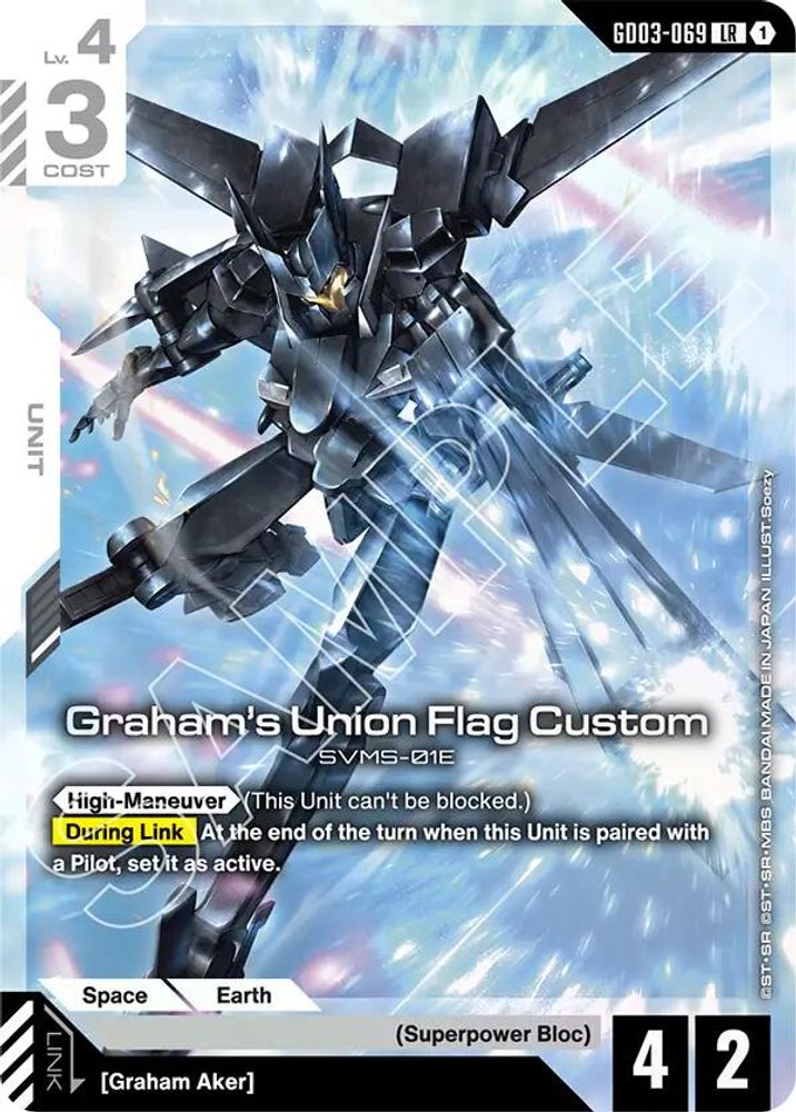 Graham's Union Flag Custom (GD03-069) [LR] - Gundam Steel Requiem