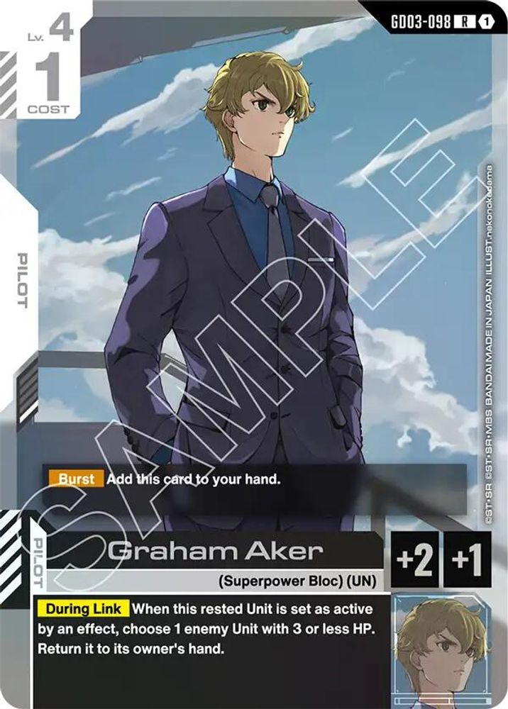 Graham Aker (GD03-098) [R] - Gundam Steel Requiem