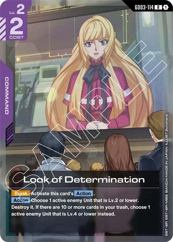 Look of Determination (GD03-114) [R] - Gundam Steel Requiem