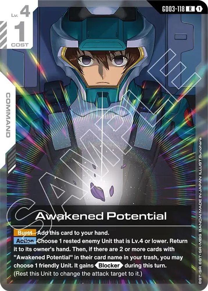 Awakened Potential (GD03-118) [R] - Gundam Steel Requiem