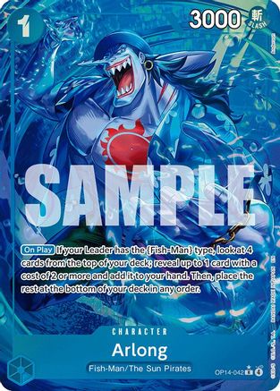 [ALTERNATE ART] Arlong - (OP14-042) R - One Piece The Azure Sea's Seven