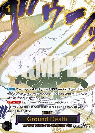 [ALTERNATE ART] Ground Death (OP14-096) Rare - One Piece The Azure Sea's Seven