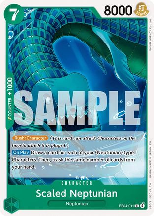 Scaled Neptunian (EB04-011) Common - One Piece The Azure Sea's Seven