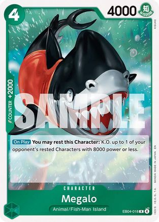 Megalo (EB04-018) Rare - One Piece The Azure Sea's Seven