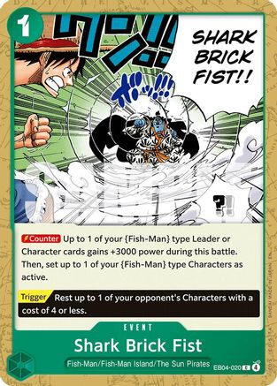 Shark Brick Fist (EB04-020) Common - One Piece The Azure Sea's Seven