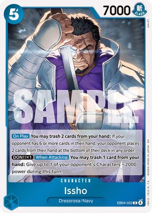 Issho - EB04-022 (EB04-022) Rare - One Piece The Azure Sea's Seven