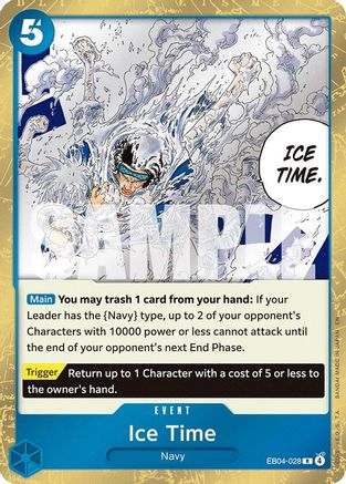 Ice Time (EB04-028) Rare - One Piece The Azure Sea's Seven