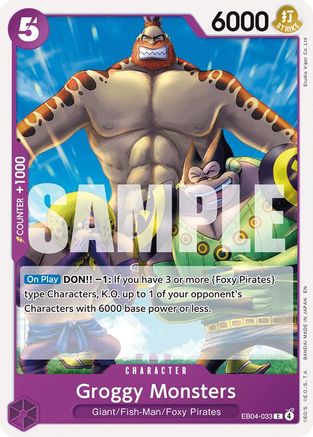 Groggy Monsters (EB04-033) Common - One Piece The Azure Sea's Seven