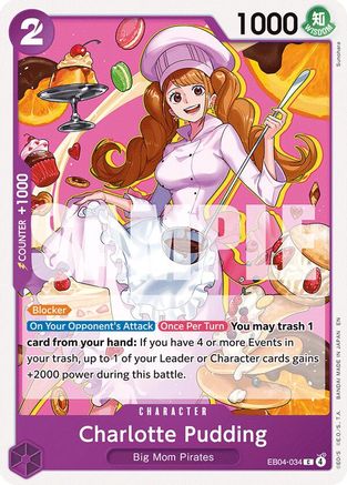 Charlotte Pudding (EB04-034) Common - One Piece The Azure Sea's Seven