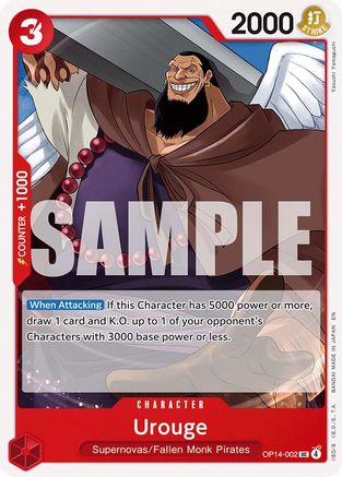 Urouge (OP14-002) Uncommon - One Piece The Azure Sea's Seven