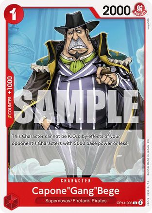 Capone"Gang"Bege (OP14-003) Common - One Piece The Azure Sea's Seven