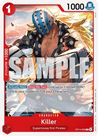 Killer (OP14-005) Common - One Piece The Azure Sea's Seven