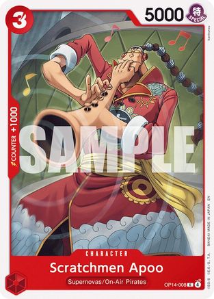 Scratchmen Apoo (OP14-008) Common - One Piece The Azure Sea's Seven