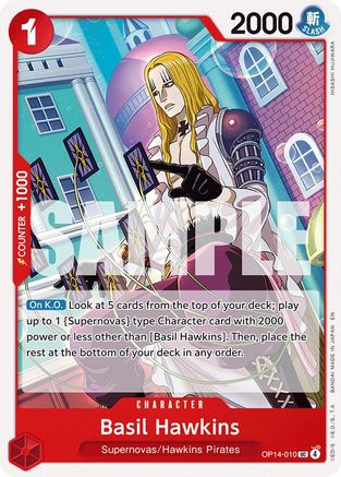 Basil Hawkins (OP14-010) Uncommon - One Piece The Azure Sea's Seven