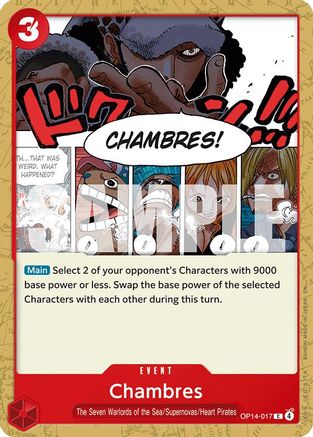 Chambres (OP14-017) Common - One Piece The Azure Sea's Seven