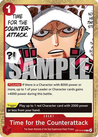 Time for the Counterattack (OP14-018) Rare - One Piece The Azure Sea's Seven