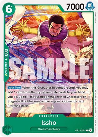 Issho - OP14-021 (OP14-021) Common - One Piece The Azure Sea's Seven