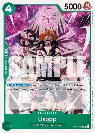Usopp (OP14-022) Uncommon - One Piece The Azure Sea's Seven