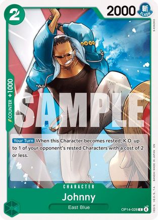 Johnny (OP14-028) Common - One Piece The Azure Sea's Seven