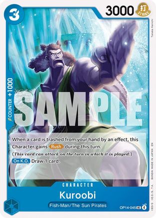 Kuroobi (OP14-045) Uncommon - One Piece The Azure Sea's Seven