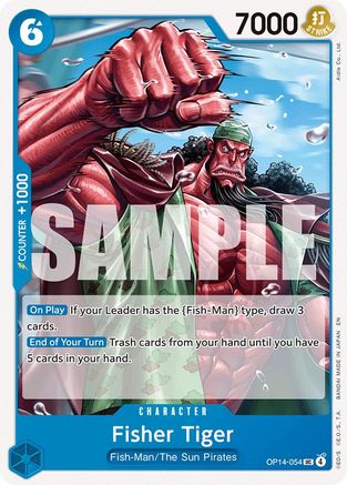 Fisher Tiger (OP14-054) Uncommon - One Piece The Azure Sea's Seven