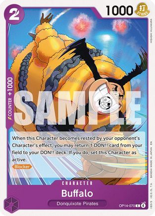 Buffalo (OP14-070) Common - One Piece The Azure Sea's Seven
