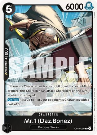Mr.1(Daz.Bonez) (OP14-090) Rare - One Piece The Azure Sea's Seven