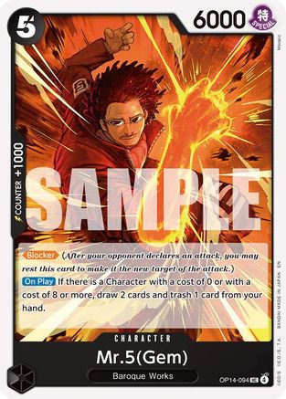 Mr.5(Gem) (OP14-094) Uncommon - One Piece The Azure Sea's Seven