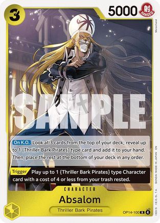 Absalom (OP14-100) Rare - One Piece The Azure Sea's Seven