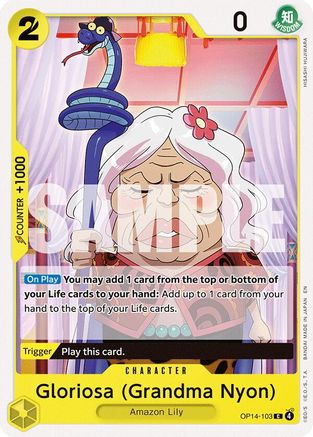 Gloriosa (Grandma Nyon) (OP14-103) Common - One Piece The Azure Sea's Seven