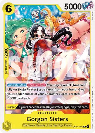 Gorgon Sisters (OP14-105) Uncommon - One Piece The Azure Sea's Seven