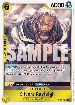 Silvers Rayleigh (OP14-108) Rare - One Piece The Azure Sea's Seven