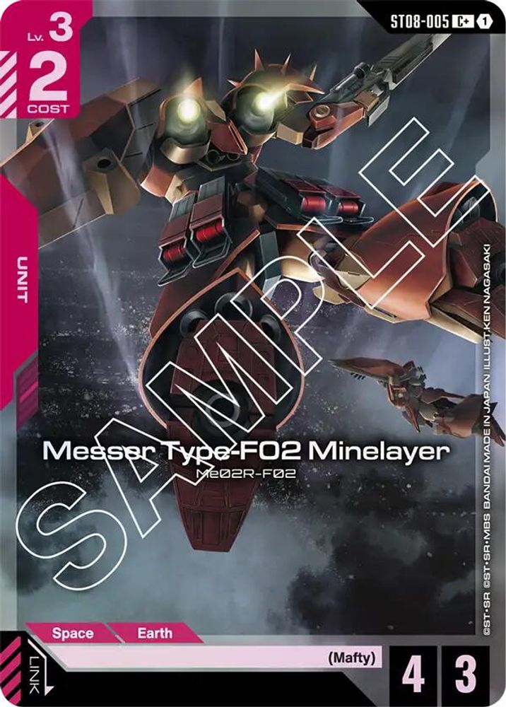 [ALTERNATE ART] Messer Type-F02 Minelayer (C+) (ST08-005) - Gundam Starter Deck 08 Flash of Radiance