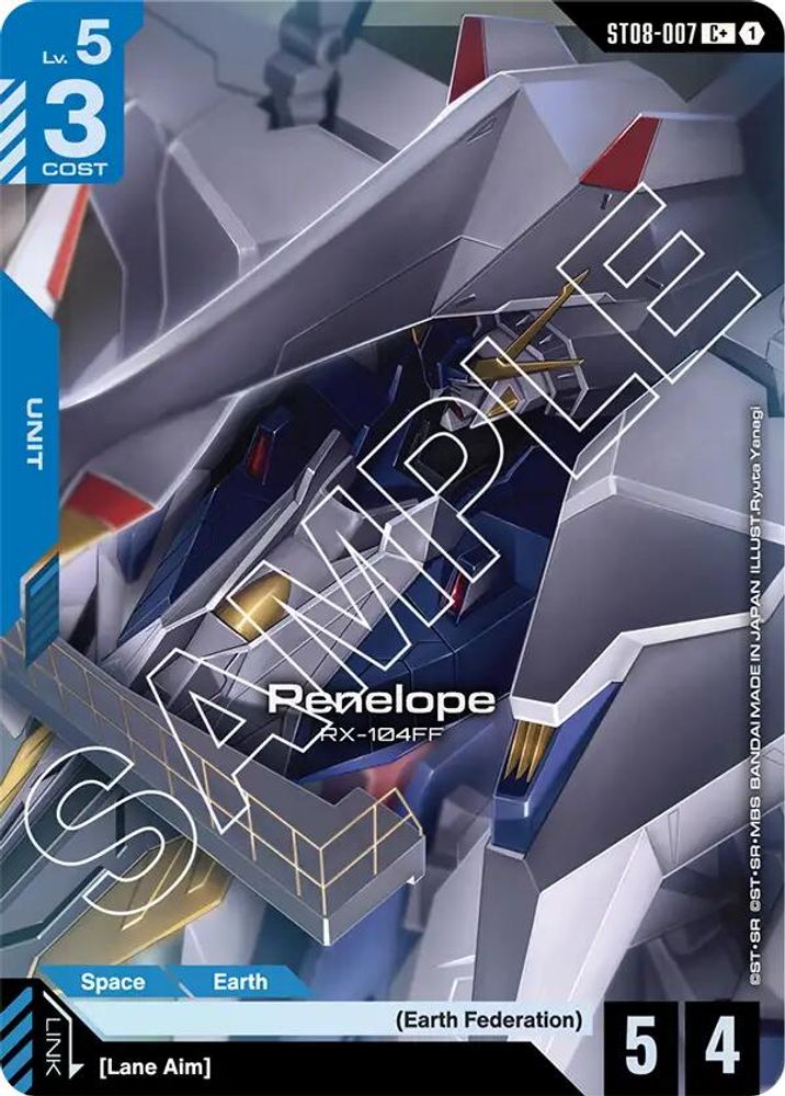 [ALTERNATE ART] Penelope (ST08-007) (C+) (ST08-007) - Gundam Starter Deck 08 Flash of Radiance