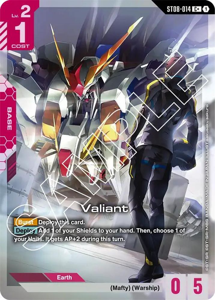 [ALTERNATE ART] Valiant (C+) (ST08-014) - Gundam Starter Deck 08 Flash of Radiance