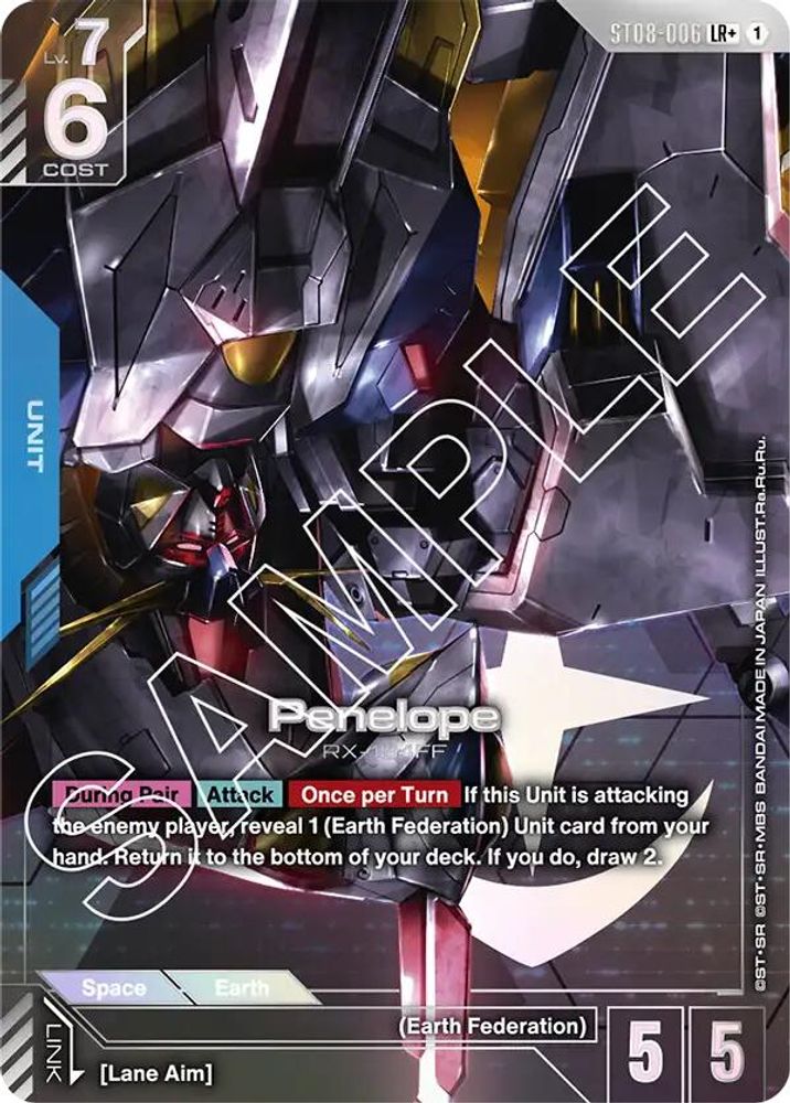 [ALTERNATE ART] Penelope (LR+) (ST08-006) - Gundam Starter Deck 08 Flash of Radiance