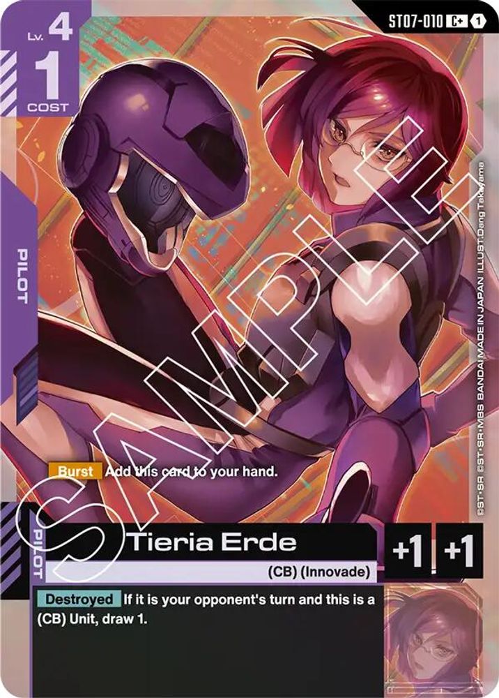 [ALTERNATE ART] Tieria Erde (C+) (ST07-010) - Gundam Starter Deck 07 Celestial Drive